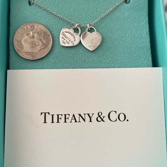 Tiffany & Co. Silver Hearts Charm Necklace - Picture 4 of 5
